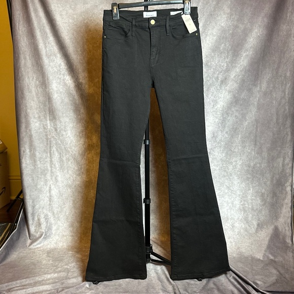 NWT Frame Le High Flare Jean, Black, Size 29 - Picture 3 of 9